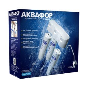 Проточная система Аквафор Кристалл А для жесткой воды + сменный модуль К5
