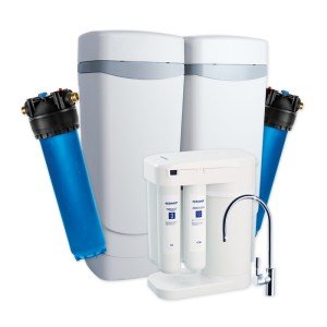 Умягчитель Аквафор WaterMax MXQ + Гросс 2 шт. + Морион + Соль 2 мешка